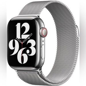 Apple Watch 41mm Band. Silver Milanese Loop. In box never opened